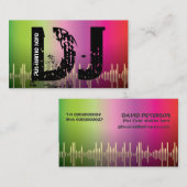 DJディスクジョッキーの名刺 名刺 (正面/裏面)