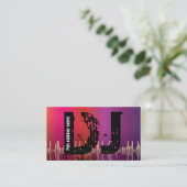 DJディスクジョッキーの名刺 名刺 (スタンド正面)