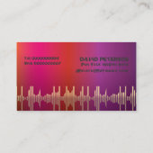 DJディスクジョッキーの名刺 名刺 (裏面)