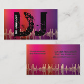 DJディスクジョッキーの名刺 名刺 (正面/裏面)