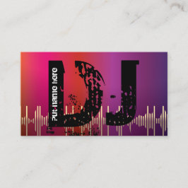 DJディスクジョッキーの名刺 名刺