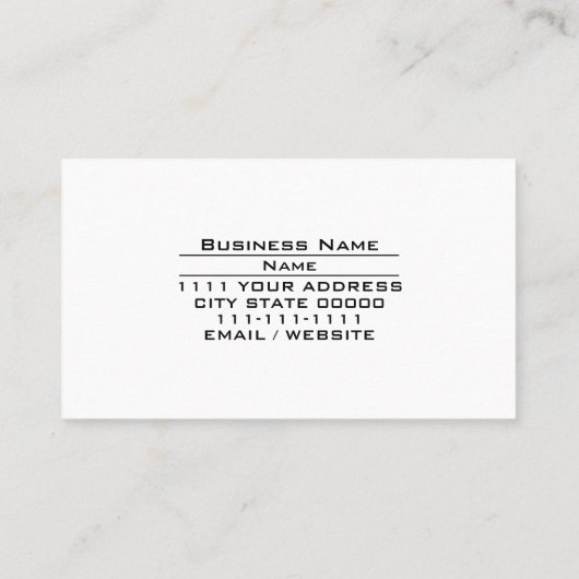 DJディスクジョッキーサービスダンスパーティーミュージックミキサー 名刺 (裏面)