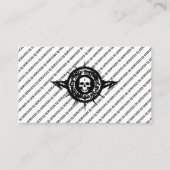 DJディスクジョッキーサービスダンスパーティーミュージックミキサー 名刺 (正面)