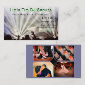 DJディスクジョッキー電子結婚写真テンプレート 名刺 (正面/裏面)