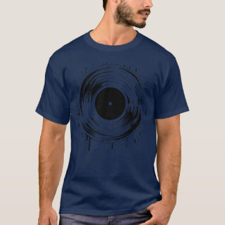 DJディスク ドローイング Tシャツ