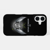 DJディスコボールウィング iPhone 16ケース (裏面横)