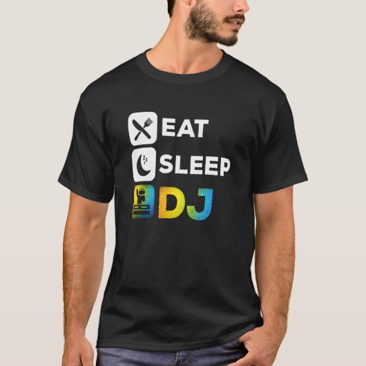 DJディス食べクジョッキー Tシャツ (正面)