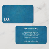 DJディージェイプロフェッショナルはっきりした文字カッコいいモダン 名刺 (正面/裏面)