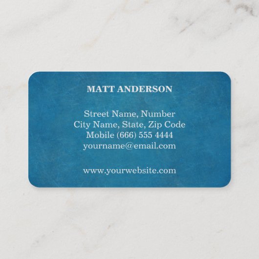 DJディージェイプロフェッショナルはっきりした文字カッコいいモダン 名刺 (裏面)