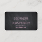 DJディージェイプロフェッショナルバラ金ゴールドフェイクミュージックブシン 名刺 (裏面)