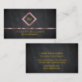 DJディージェイプロフェッショナルバラ金ゴールドフェイク音楽 名刺 (正面/裏面)