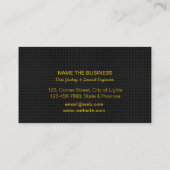 DJディージェイプロフェッショナル金ゴールドフェイクミュージック先生 名刺 (裏面)