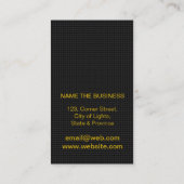 DJディージェイプロフェッショナル金ゴールドフェイクミュージック先生 名刺 (裏面)