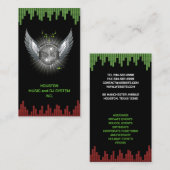 DJナイトクラブ名刺 名刺 (正面/裏面)