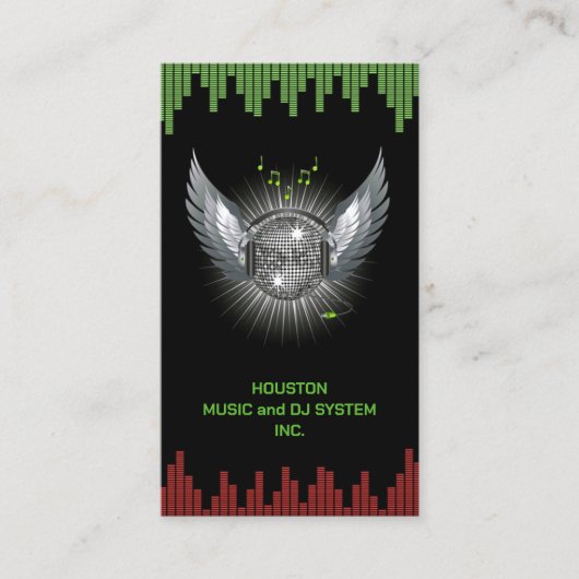 DJナイトクラブ名刺 名刺 (正面)