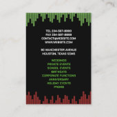 DJナイトクラブChubby Business Card 名刺 (裏面)