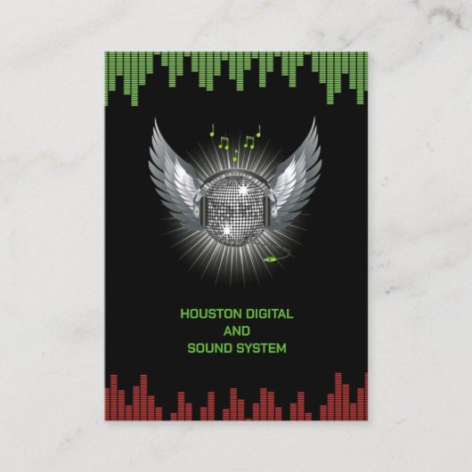 DJナイトクラブChubby Business Card 名刺 (正面)