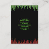 DJナイトクラブChubby Business Card 名刺 (裏面)