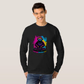 DJナマケモノGraffiti Style - 気持ちいいEDMアニマルと共に Tシャツ (正面フル)