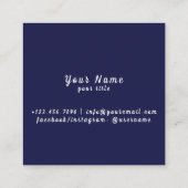 DJネオンカラフルラ鮮やかイト – スタンドアウト スクエア名刺 (裏面)