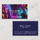 DJネオンカラフルラ鮮やかイト – スタンドアウト 名刺 (正面/裏面)