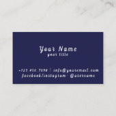 DJネオンカラフルラ鮮やかイト – スタンドアウト 名刺 (裏面)