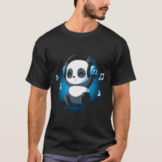 DJパンダヘッドホン Tシャツ