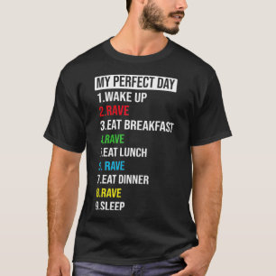 DJパーティーダンステクノ音楽男性私の完璧なD Tシャツ