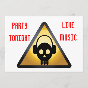 DJパーティーチラシ 招待状