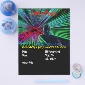 DJパーティーフライヤーのレーザー チラシ (シングル)