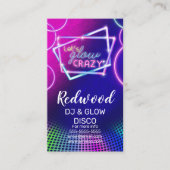 DJパーティープランナーグロースティックディスコUV絵を描クラブ 名刺 (正面)