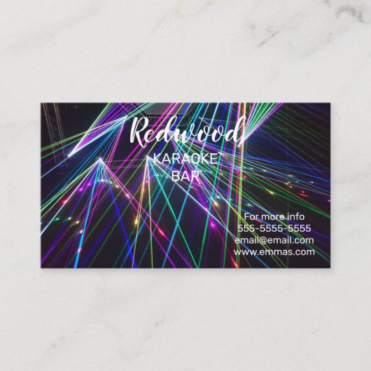 DJパーティープランナーグロースティックdiscoカラオケクラブバス 名刺 (正面)