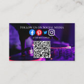 DJパーティープランナーグロースティックdiscoカラオケクラブバス 名刺 (裏面)