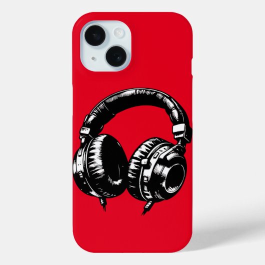DJパーティー ミュージック ヘッドホン 誕生日パーティー Case-Mate iPhoneケース (裏面)