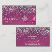 DJパープルヘッドフォン 名刺 (正面/裏面)