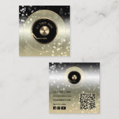 DJビニルプレートプレーヤー名刺 スクエア名刺 (正面/裏面)