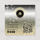 DJビニルプレートプレーヤー名刺 スクエア名刺 (裏面)