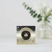 DJビニルプレートプレーヤー名刺 スクエア名刺 (スタンド正面)