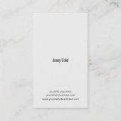 DJフェイク金ゴールドリーフサークルウッドミュージック 名刺 (裏面)