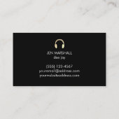 DJフェイク金ゴールド 名刺 (裏面)