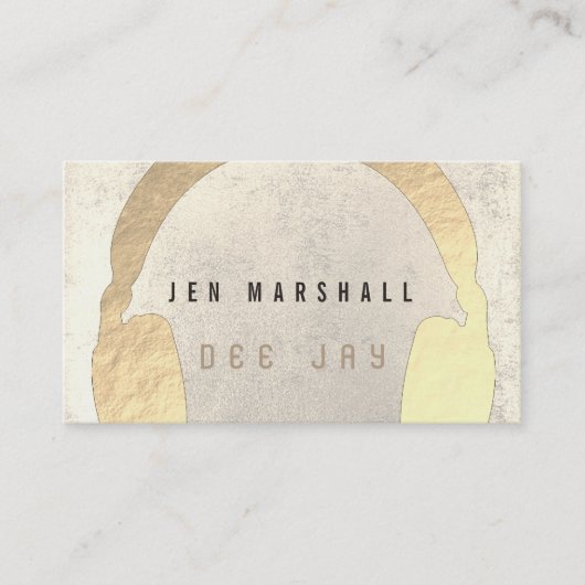 DJフェイク金ゴールド 名刺 (正面)
