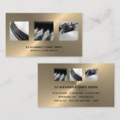DJフォトグラファー-ミニマリモダンスト金ゴールドフェイク。 名刺 (正面/裏面)