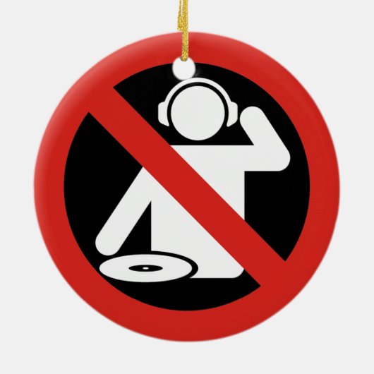 DJフリーゾーン セラミックオーナメント (裏面)