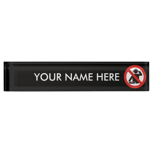 DJフリーゾーン デスクネームプレート (正面)