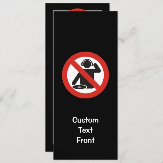 DJフリーゾーン 招待状 (正面/裏面)