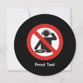 DJフリーゾーン 招待状 (正面)