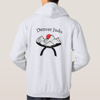 DJフード付きスウェットシャツロゴオンバック パーカ