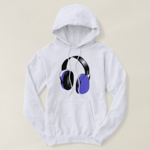 DJブルースタイリッシュヘッドフォンデザイン パーカ