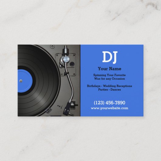 DJブルー 名刺 (正面)