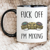DJプロダクおもしろいションF*ckオフ私はミキシング愛好家 マグカップ